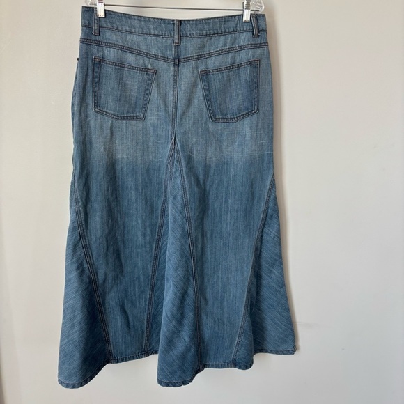 Jeanology Vintage Denim Maxi Skirt Size 16 - Picture 7 of 9